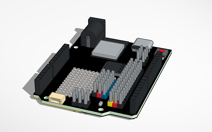 Arduino R4 Top View Png 3D design Arduino R4 Wifi Mod R - Tinkercad