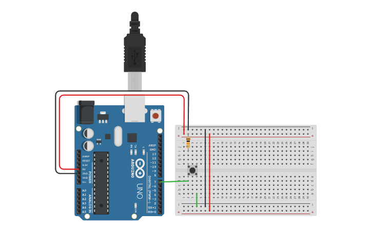Circuit Design Resistor Pull Down Tinkercad circuit-design-resistor-pull-down-tinkercad