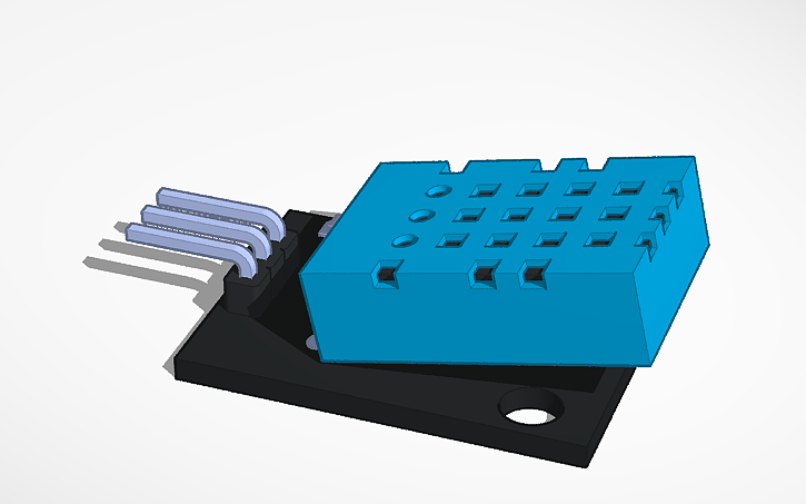 Sensor Dht Grabcad 3D design DHT11 Sensor - Tinkercad