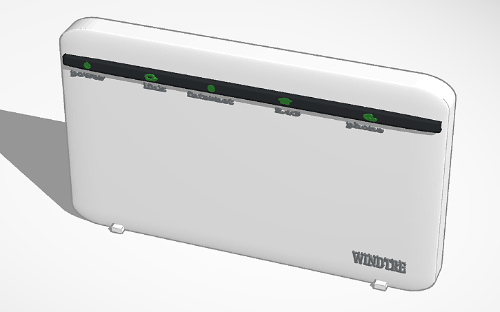 3D design modem - Tinkercad