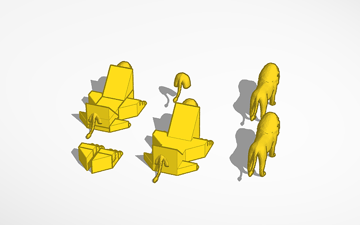 3D design Spinx - Tinkercad