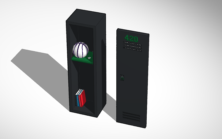 3D design locker - Tinkercad