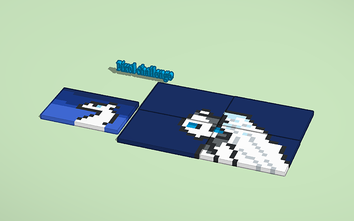 3D design Copy of Pixel challenge Ends Dec 1 2026!!! - Tinkercad