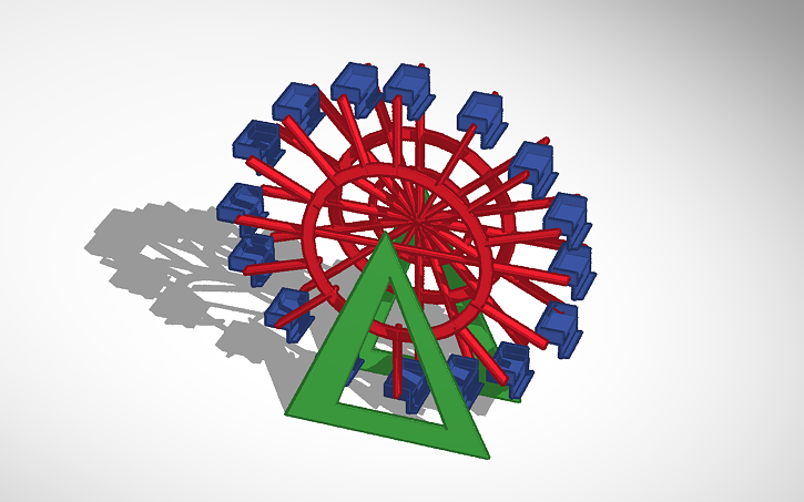 3D design Ferris Wheel - Tinkercad