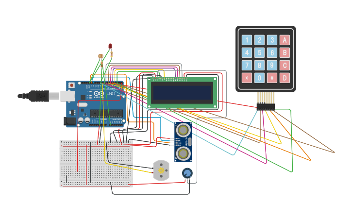 Circuit design Home automation system using Arduino - Tinkercad