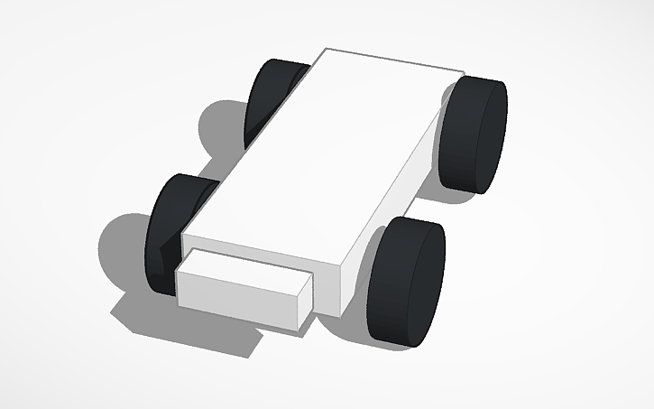3D design ribbon car - Tinkercad