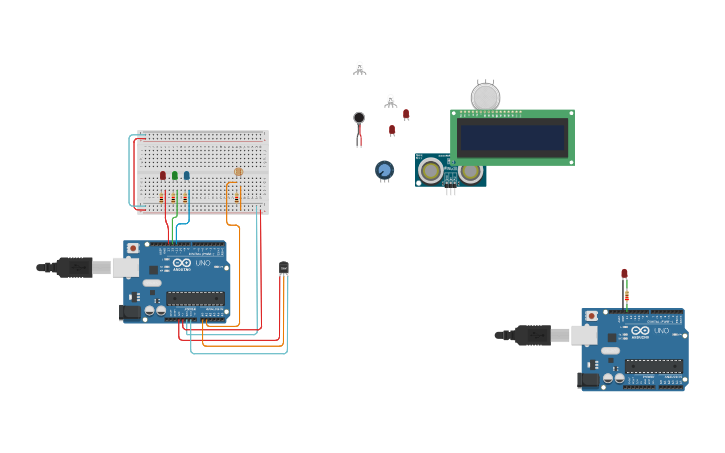 Circuit design arduino comparison demo - Tinkercad