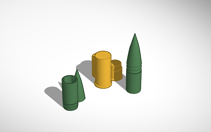 3D design 75mm shell - Tinkercad