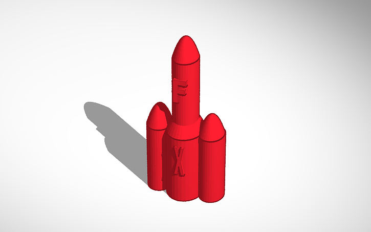 3D design Rocket - Tinkercad