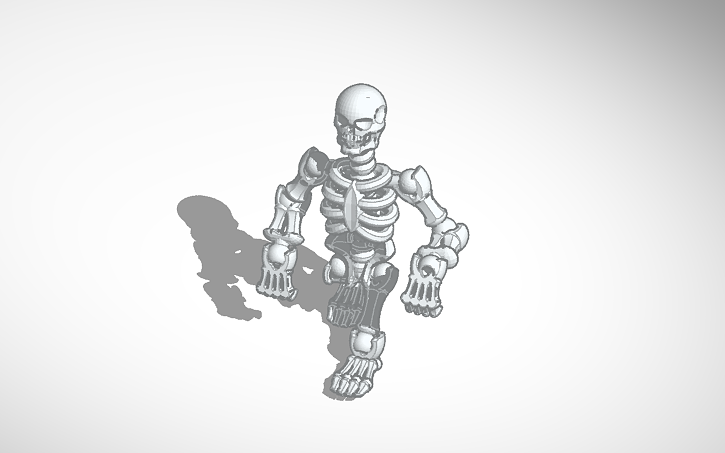 3D design Skeleton - Tinkercad