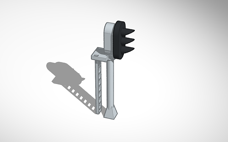 3D design Train signal (N) - Tinkercad