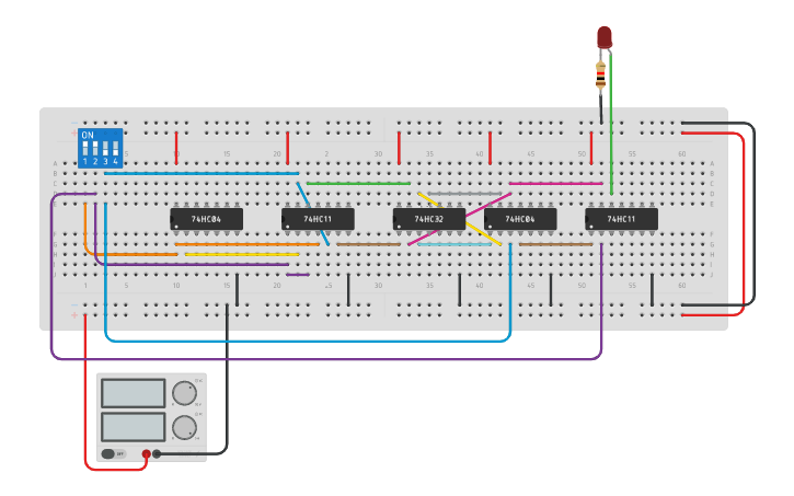 Test Cell Tinker Circuit design Binary Cell - Tinkercad