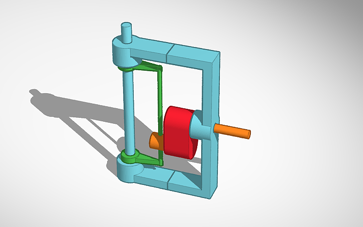 3D design Another Reciprocating Mechanism - Tinkercad
