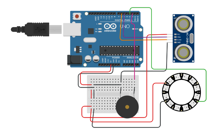 Circuit design Proyecto arduino - Tinkercad