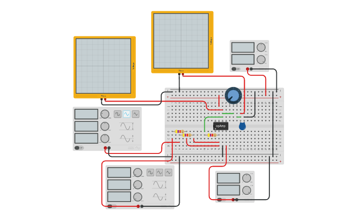 Circuit design First-Order Passive Low Pass Filter - Tinkercad