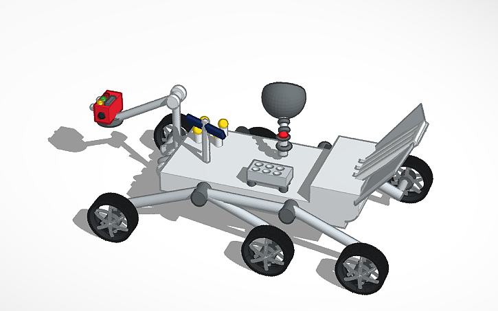 3D design марсоход - Tinkercad