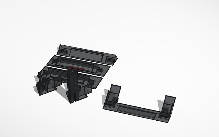 3D design Modular Nintendo Switch 2 Game Box Wall Mount - Tinkercad