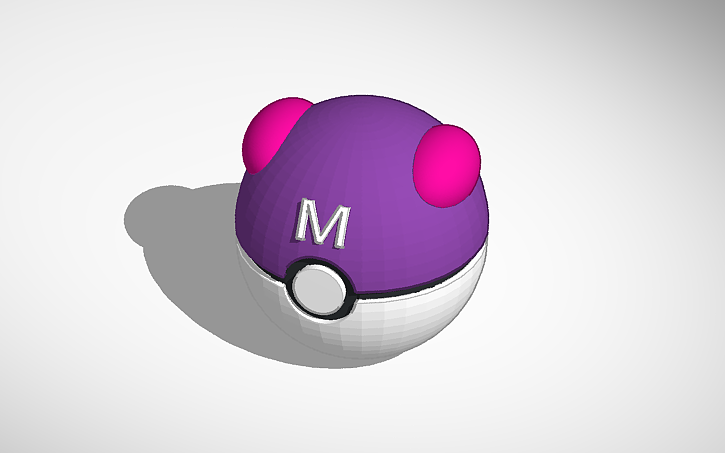 3D design Master Ball - Tinkercad