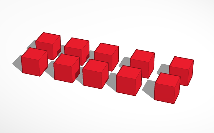 3D design OPEN BOX CUBES - Tinkercad
