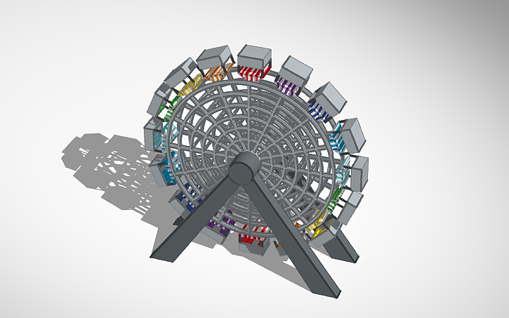 3D design Ferris wheel - Tinkercad