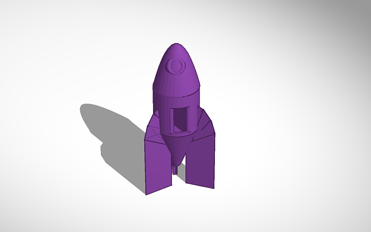 3D design Rocket - Tinkercad