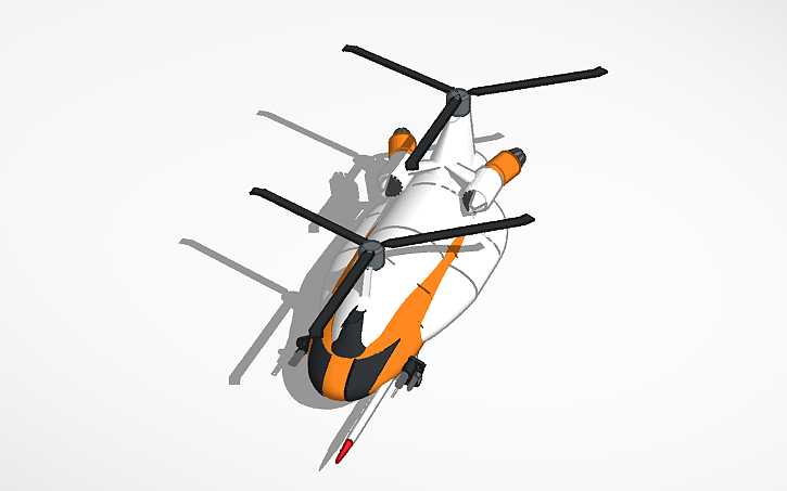 3D design CH-47 Chinook (my take on one) - Tinkercad