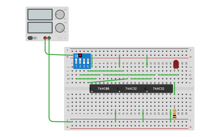 Circuit design Logic Circuit 1 - Tinkercad