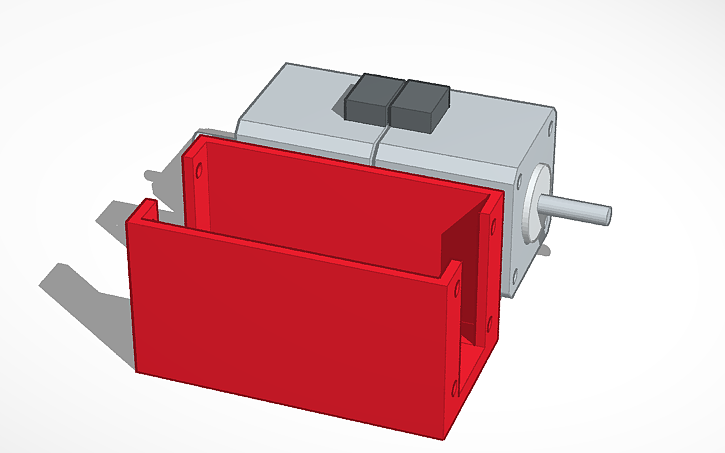3D design Click motor base connect - Tinkercad