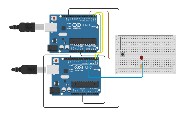 Circuit design UART PPT - Tinkercad