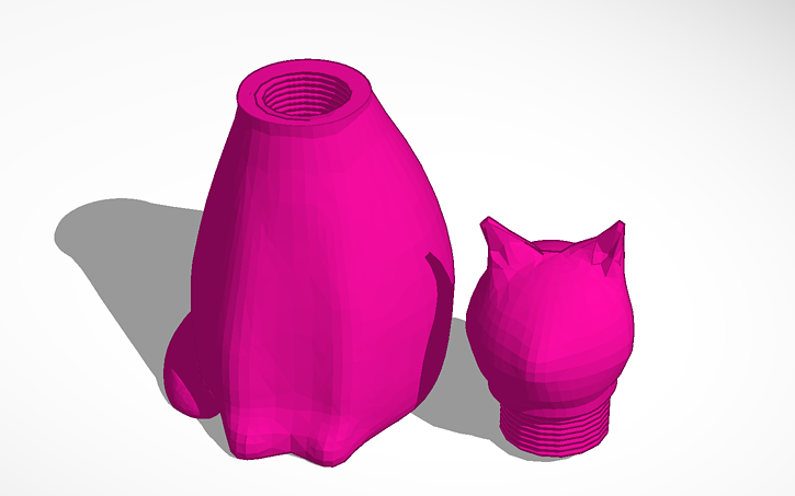 709 Tinker 3D design el Gato termo - Tinkercad