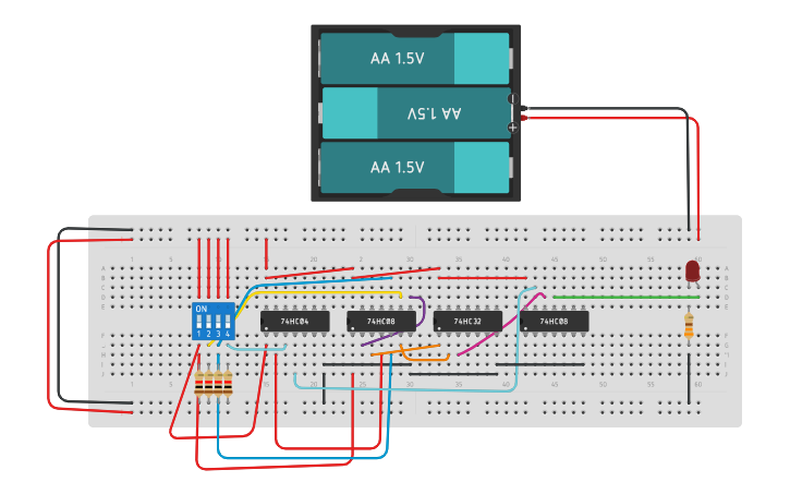 Circuit design problema 1 - Tinkercad
