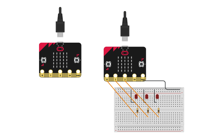 Using Micro Bit With External Components Tinkercad Tutorial Circuit design MICRO BIT - Tinkercad