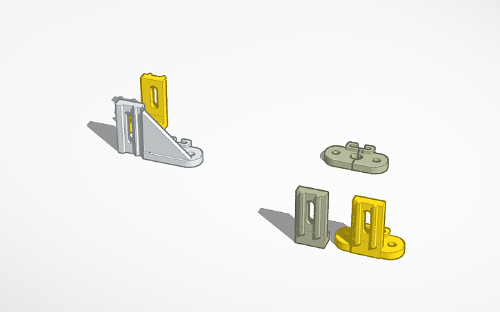 3D design BL Touch mounts - Tinkercad