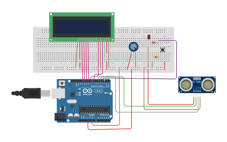 Circuit design Telepress - Tinkercad