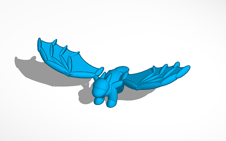 3D design BASIC DRAGON SHAPE - Tinkercad