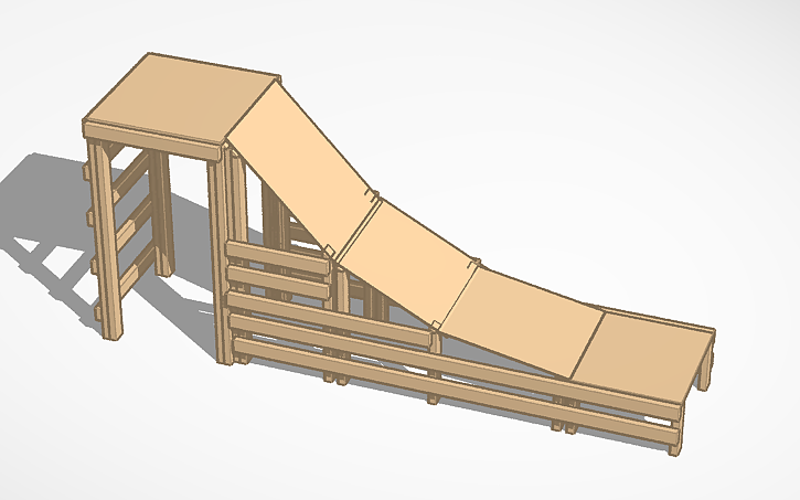 3d Model Train Set Ramp 3D design ramp - Tinkercad