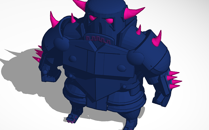 클래시로얄 PEKKA - Tinkercad
