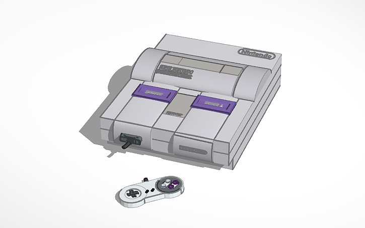 3D design SNES - Tinkercad