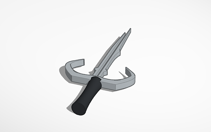 3D design Two Time dagger - Tinkercad
