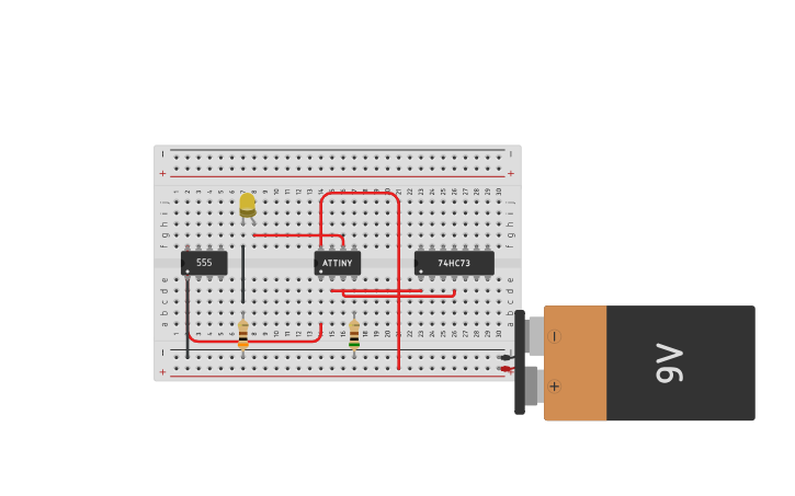 Circuit design Micro Computer - Tinkercad