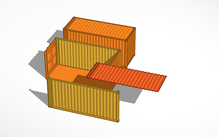 3D design Shipping Container - Tinkercad