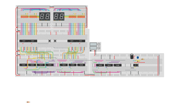 Circuit design LOGIC project - Tinkercad
