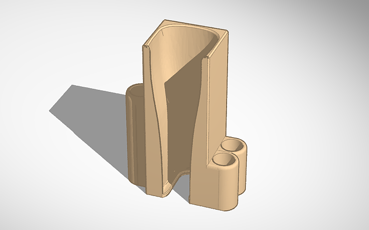 3D design bose a20 holder mount with pen and batteries public - Tinkercad