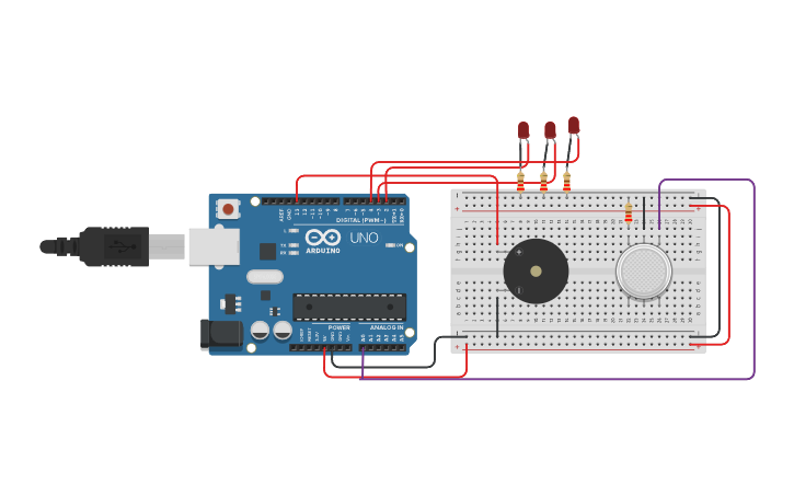 Circuit design CONCLUIMOS DMpA 14 - Tinkercad