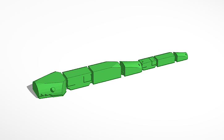 3D design SNAKE - Tinkercad