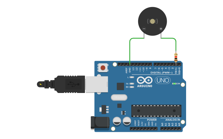 Circuit design Motor - Tinkercad