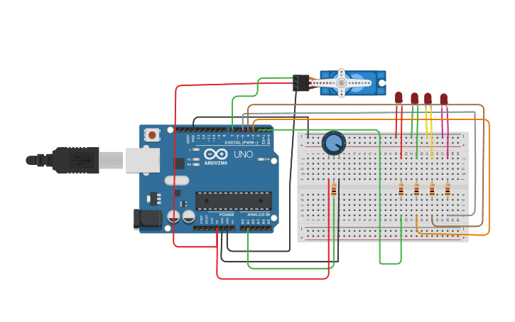 Circuit design safe locker - Tinkercad