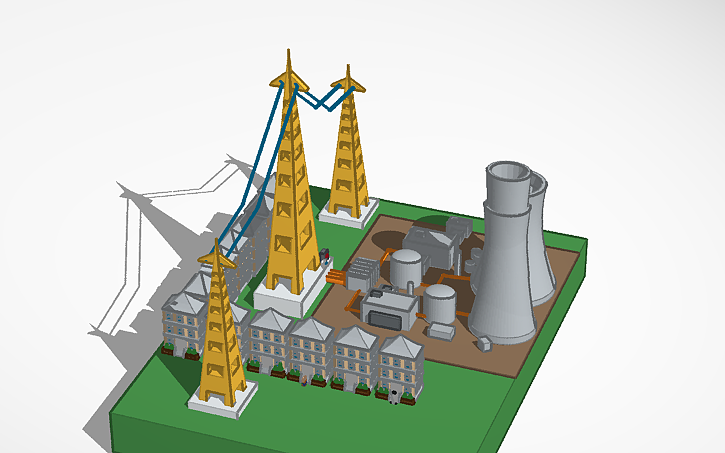 3D design Energia Nuclear, Reactor Nucleaere. - Tinkercad