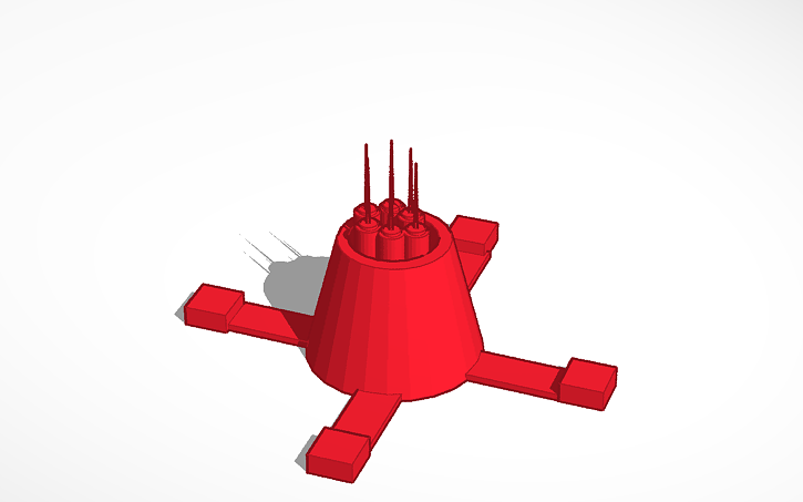 3D design Lesion G.U. Mine R6 - Tinkercad