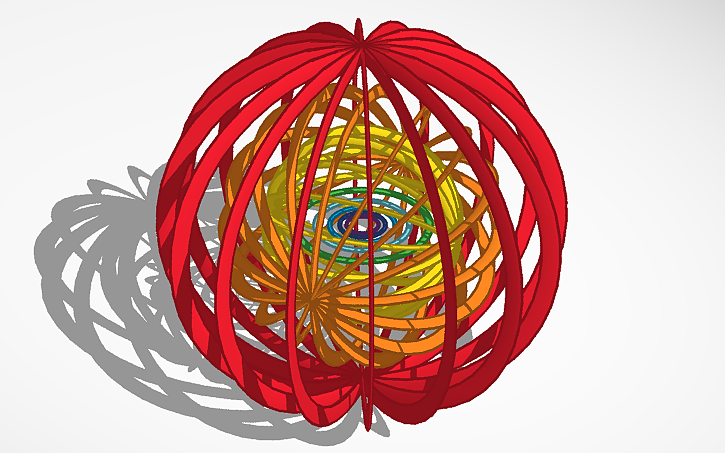 3D design gyro sphere (sim lab) - Tinkercad
